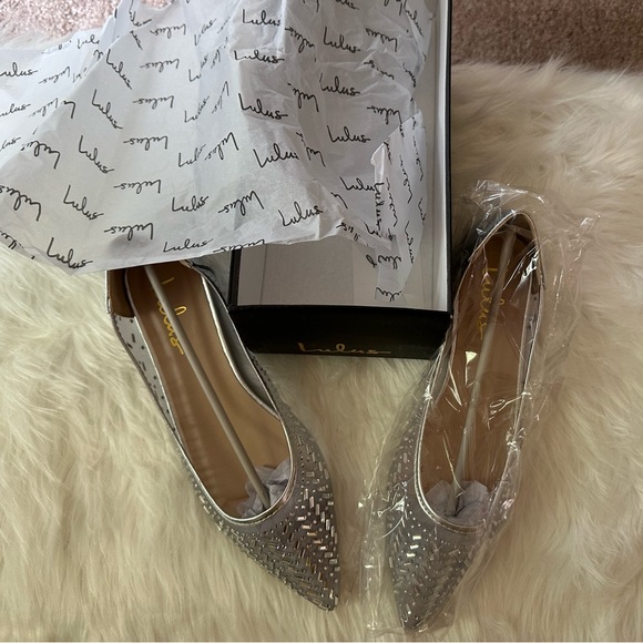 Cute silver rhinestone flats - Picture 3 of 4